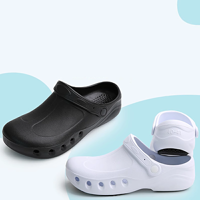 Giày làm việc chống trượt Giày đầu bếp thoáng khí Giày phẫu thuật nhẹ không thấm nước Nhà máy điện tử Giày làm việc Giày thực phẩm Giày đi trong nhà bếp dép xăng đan đầu bếp