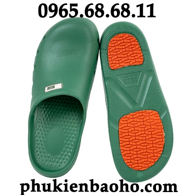 Phòng điều hành icu dép cho nam và nữ y tế chống trượt Bao Đầu bác sĩ và y tá phòng chăm sóc đặc biệt làm việc thí nghiệm lỗ giày mùa hè dép quai hâu nữ