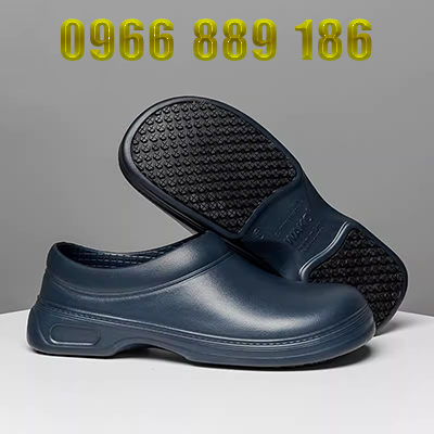 WAKO trơn chống trượt chống thấm nước và chống dầu lao động giày đầu bếp nhà bếp khách sạn hội thảo thực phẩm đặc biệt nam và nữ màu đen và trắng giày đầu bếp