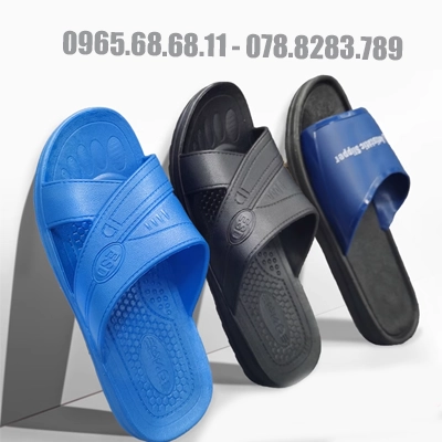 Dép chống tĩnh điện giày chống bụi giày esd xưởng đế mềm làm việc nhà máy điện tử chuyên dụng nam nhà máy phòng sạch dép nữ dép tĩnh điện xanh