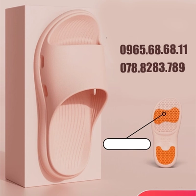 Jie Liya Phụ Nữ Mang Thai Đế Mềm Chống Trơn Trượt Dép Nữ Mùa Hè Trong Nhà Phòng Tắm Nhà Người Cao Tuổi Cao Cấp Mùa Hè dép chống trơn trượt hàn quốc