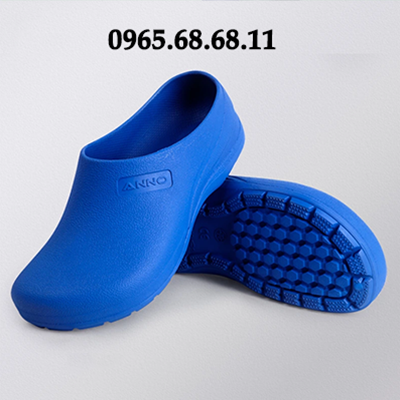 Dép sục đi trong phòng sạch phòng thí nghiệm chống trơn trượt không lỗ dép y tế chống thấm nước