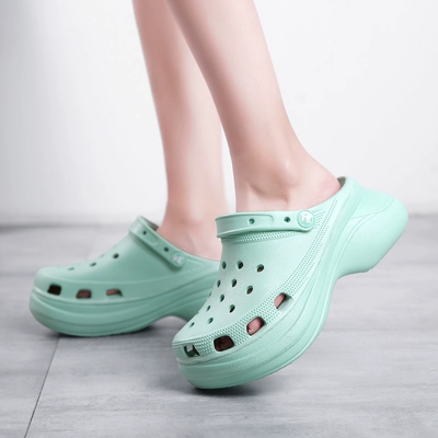 Cross Crocs Nữ Đế Mềm Chống Trơn Trượt Y Tá Giày Đặc Biệt Bệnh Viện Bác Sĩ Văn Phòng Phòng Mổ Dép Đế Dày dép nam quai ngang giày quai hậu nữ đế cao