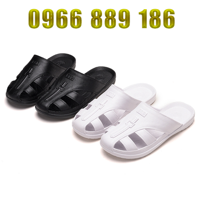 Dép chống tĩnh điện Xưởng không bụi Baotou đế mềm chống trượt esd bảo hiểm lao động cho nữ dép đi trong nhà mùa hè nhẹ tĩnh điện cho nam Dép đi trong phòng thí nghiệm