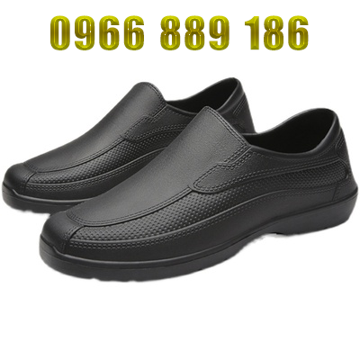 Giày xốp EVA chống thấm nước cổ thấp giày vệ sinh nam và nữ giày đầu bếp chống trượt bảo hiểm lao động nhẹ giày đi mưa giày thực phẩm màu trắng giày đầu bếp