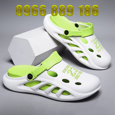 Giày xỏ lỗ nam mùa hè mới 2023 dép thể thao chống trượt áo khoác ngoài đi biển Xăng đan đa dụng Bao Đầu dép đi biển cho nữ